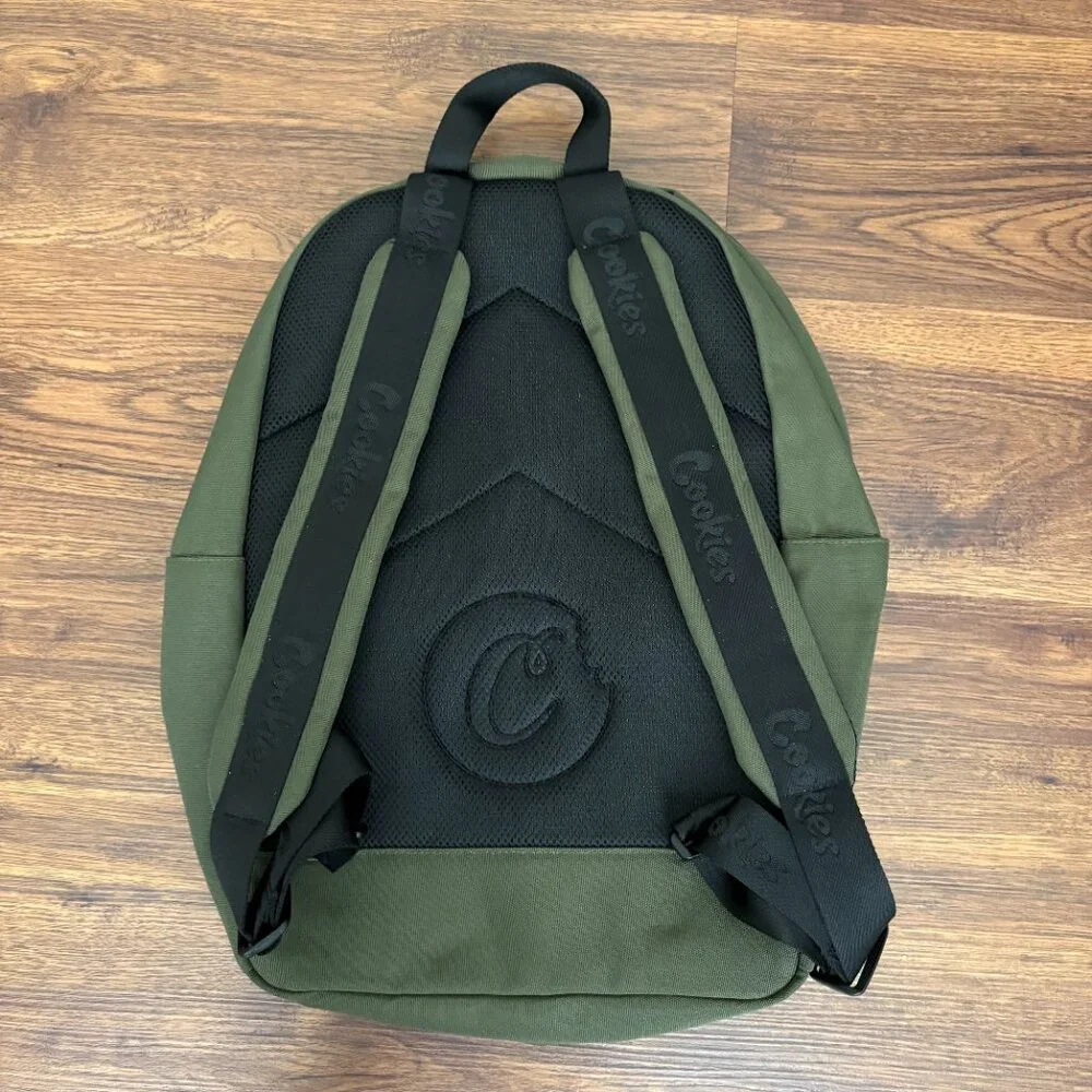 Cookies Orion Canvas Smell-Proof Backpack Olive Green Streetwear Utility